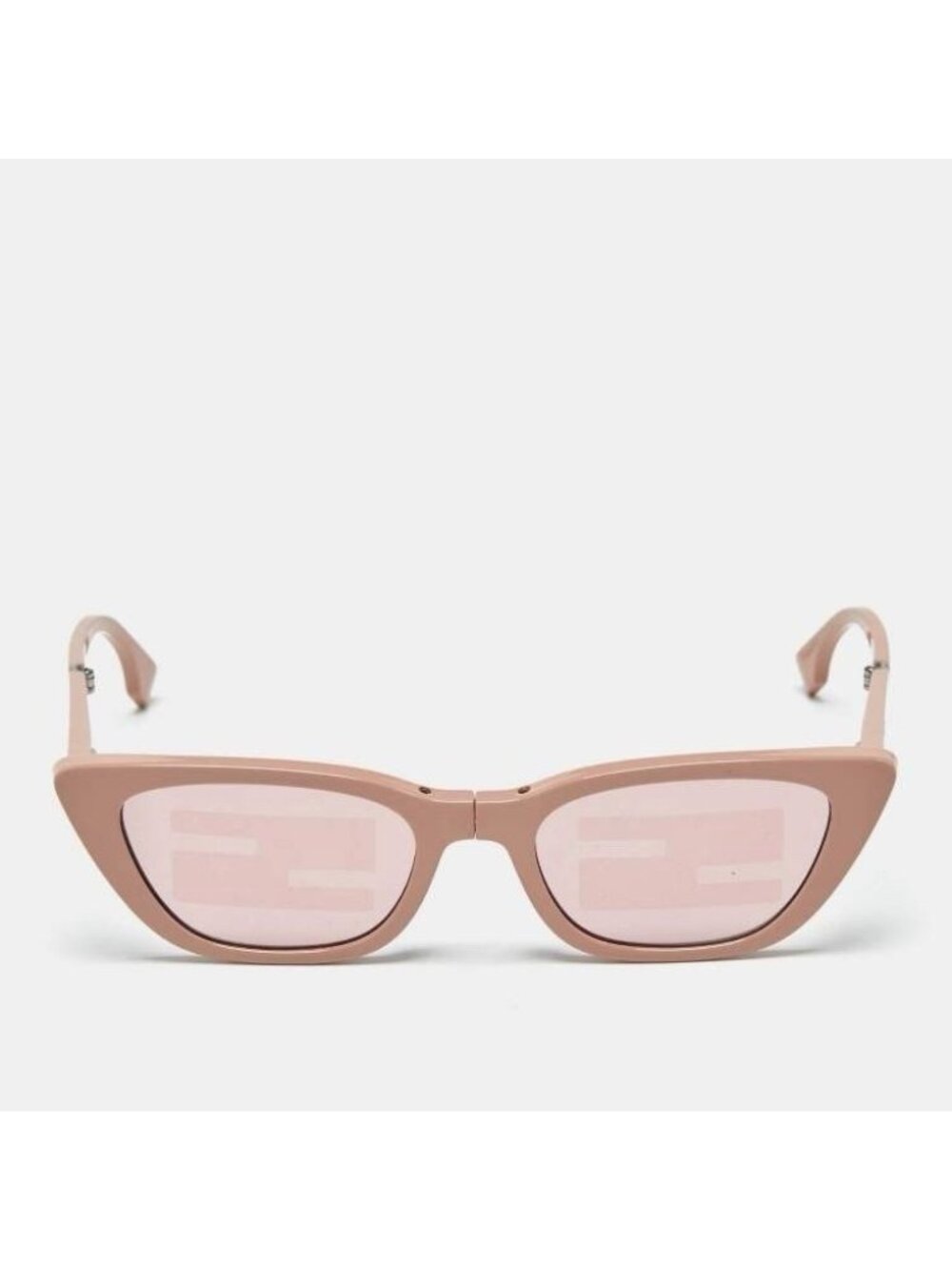 NEW FENDI PINK SUNGLASSES Acetate Old Rose Cat Eye 100% Authentic